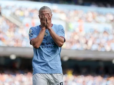 Haaland sở hữu thống kê tệ nhất dưới thời Pep