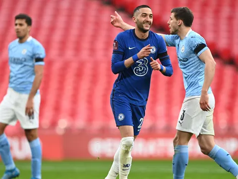Hakim Ziyech nổ súng, Chelsea đập tan giấc mộng "ăn 4" của Man City