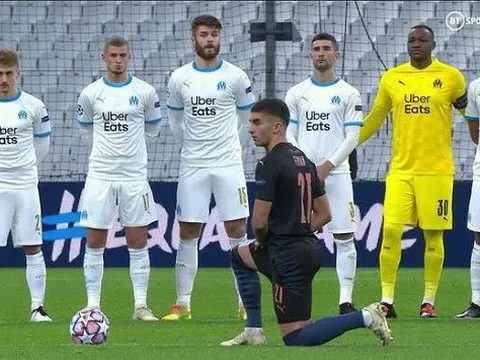 Hình ảnh kỳ quặc đầu trận Manchester City gặp Marseille