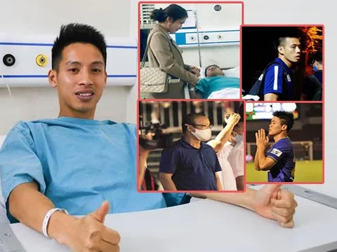 Hùng Dũng nhận được sự động viên to lớn sau chấn thương kinh hoàng