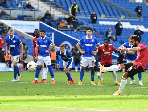 Hưởng penalty phút 90+10, M.U giành 3 điểm đầu tiên của mùa giải