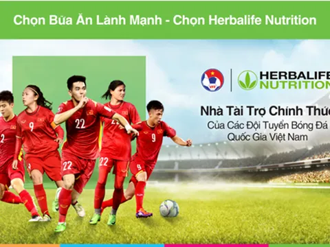 Lần đầu tiên Herbalife chính thức đồng hành cùng đội tuyển Bóng đá Việt Nam