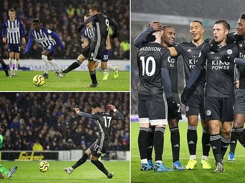 Jamie Vardy ghi bàn ầm ầm, Leicester City thăng hoa không thể cản