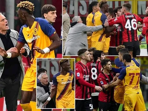 Jose Mourinho chạy vào sân ngăn Tammy Abraham gây sự