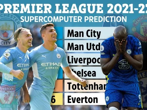 Siêu máy tính dự đoán Premier League: Chelsea thứ 4; Man City hay M.U vô địch?