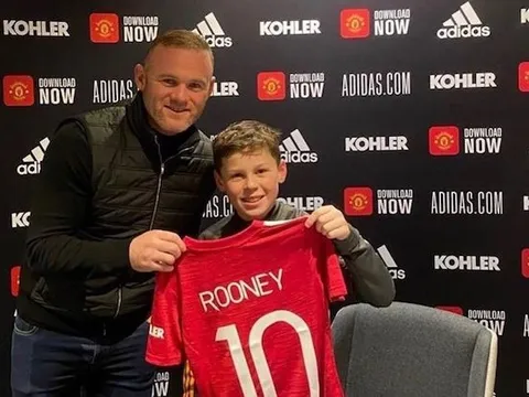 Con trai Rooney góp dấu giày vào 84 bàn thắng cho học viện M.U