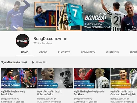 Kênh youtube BongDa.com.vn trở lại