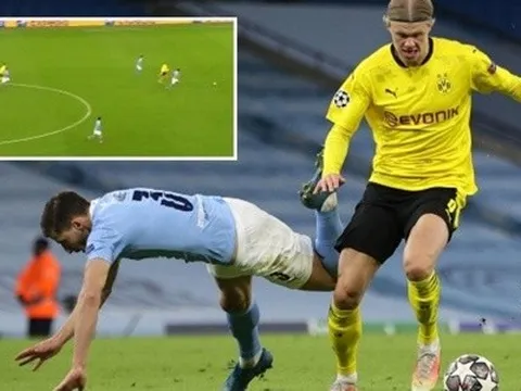 Khoảnh khắc Haaland "thổi bay" Ruben Dias khiến Premier League rùng mình khiếp sợ