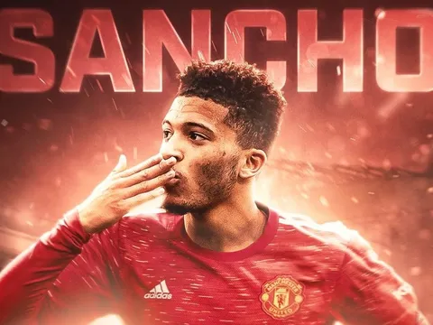 Không phải số 7, lộ diện số áo huyền thoại của Sancho tại Man Utd