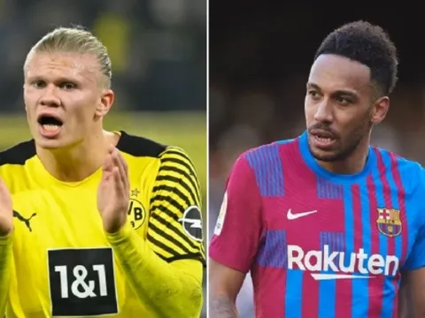 Lập hat-trick, Aubameyang trả lời câu hỏi Barca mua Haaland