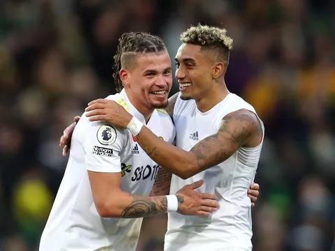 Leeds xuống hạng; Kalvin Phillips, Raphinha, Bamford sẽ có giá 30 triệu bảng
