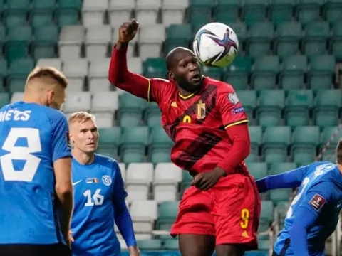 Lukaku lập cú đúp, Bỉ thắng đậm Estonia