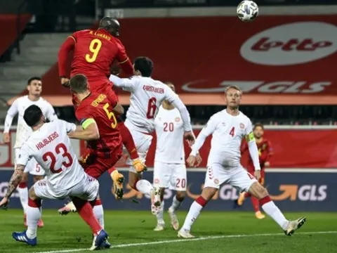 Lukaku nổ cú đúp, Bỉ trút cơn mưa bàn thắng vào lưới Đan Mạch