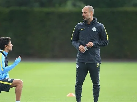 Man City tập luyện sau trận derby Manchester