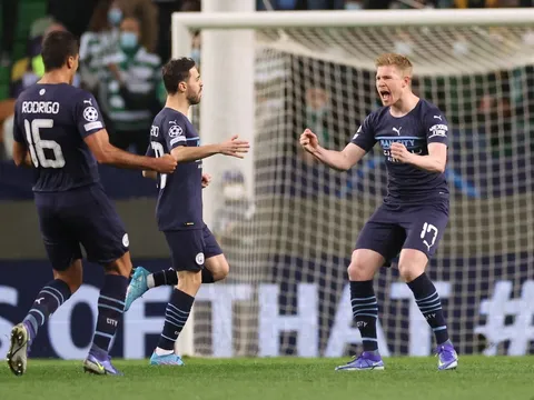 Man City thắng 5-0 tại Champions League