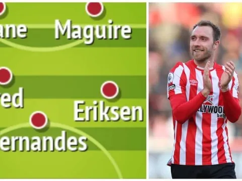 Man Utd có 3 phương án chiến thuật với Eriksen