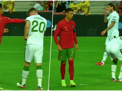 Máu quỷ trỗi dậy, Ronaldo điên tiết tẩn đối thủ trước mặt trọng tài