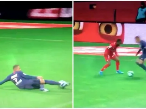 Mbappe "trượt băng nghệ thuật", "sỉ nhục" đối thủ trong ngày PSG thua muối mặt