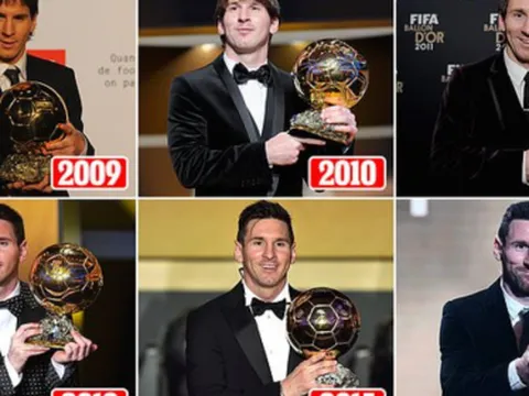 Messi làm được gì trong 6 năm giành danh hiệu QBV