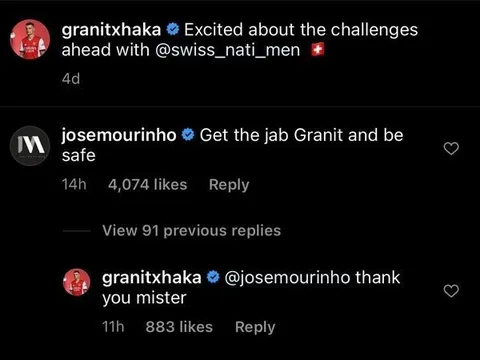 Mourinho trực tiếp lên MXH, nhắn gửi 1 điều đến sao Arsenal