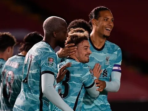 'Nã' 7 bàn vào lưới đối thủ, Liverpool đụng độ Arsenal ở vòng 4 EFL