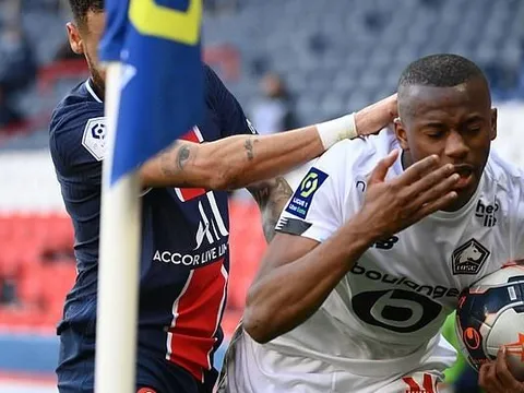 Neymar nhận thẻ đỏ, PSG thua Lille, mất luôn ngôi đầu