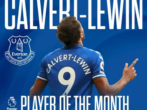 "Nhả đạn" liên tục, chân sút số 1 Everton được BTC Ngoại hạng Anh vinh danh