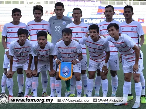 Nhấn chìm á quân Malaysia, U22 Campuchia vẽ lại bản đồ bóng đá SEA Games