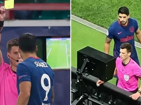 "Nhiều chuyện" xem VAR cùng trọng tài, Suarez nhận ngay án phạt