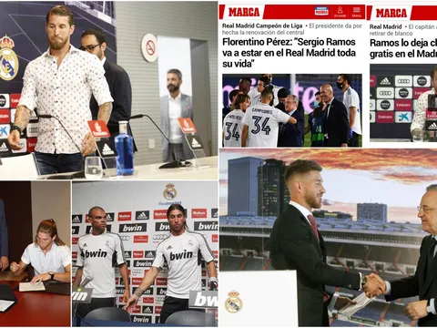 Nhìn lại những lần Ramos ký hợp đồng với Real: Từng suýt chia tay vì tiền từ Trung Quốc