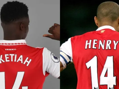Nketiah và 9 cầu thủ khoác áo số 14 của Arsenal gần đây
