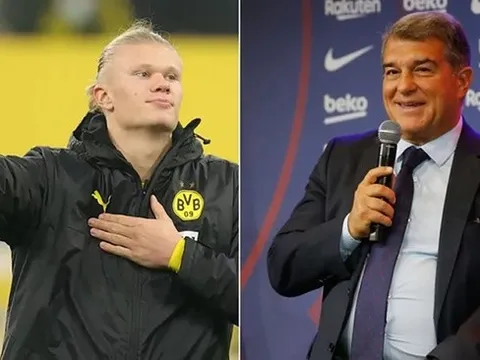 Nói về Haaland, chủ tịch Barca bất ngờ thay đổi thái độ
