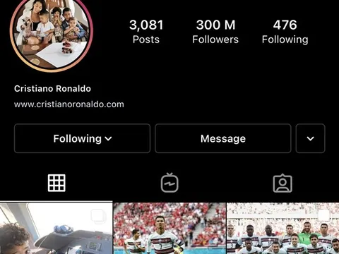 "Ông hoàng" MXH Ronaldo lại khiến tất cả phải thán phục