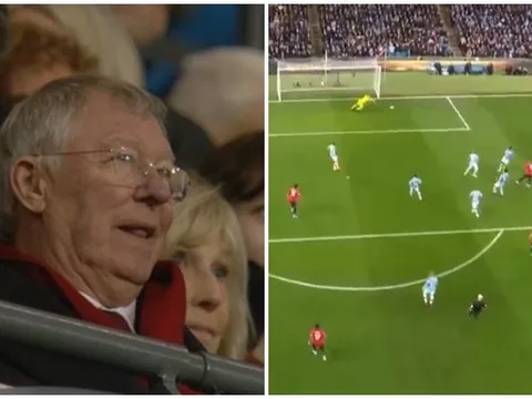 Sir Alex phản ứng ra sao sau pha dứt điểm 'chết người' của Martial?