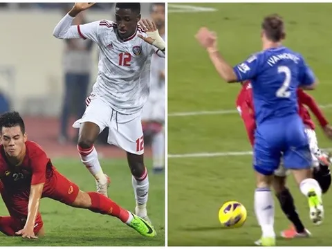 Vì sao cầu thủ UAE phải nhận thẻ đỏ khi phạm lỗi với Tiến Linh?