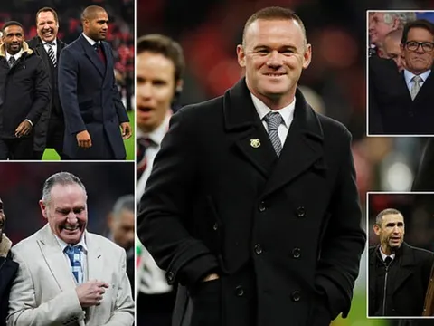 Rooney và những huyền thoại Tam Sư xuất hiện tại SVĐ Wembley