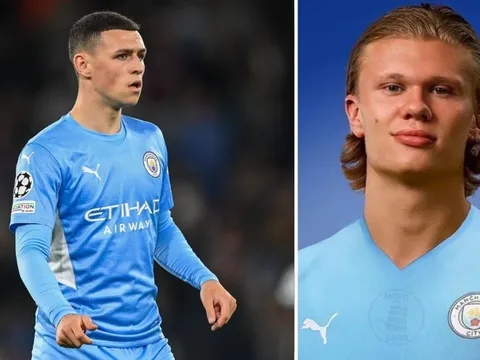 Phil Foden so sánh Erling Haaland với huyền thoại Man City