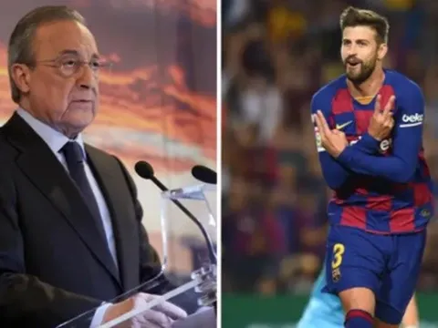 Pique liên tục móc mỉa Real và Perez vì scandal đoạn ghi âm