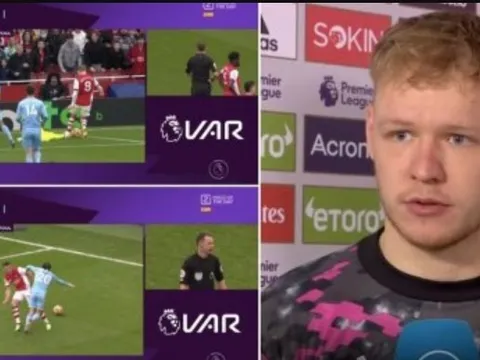 Ramsdale bực dọc với sự bất công của trọng tài trận gặp Man City
