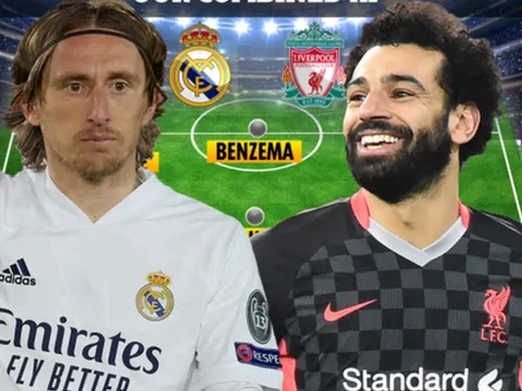 Siêu đội hình kết hợp Real vs Liverpool: Tam tấu hủy diệt