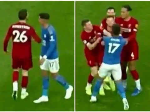 Rõ lý do dẫn đến màn xô xát cuối trận Liverpool và Leicester