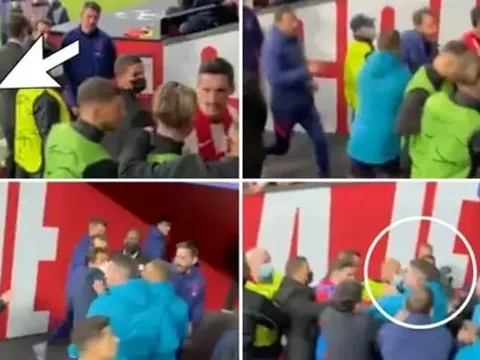 Rõ nguyên nhân dẫn đến xô xát trong đường hầm giữa Man City và Atletico