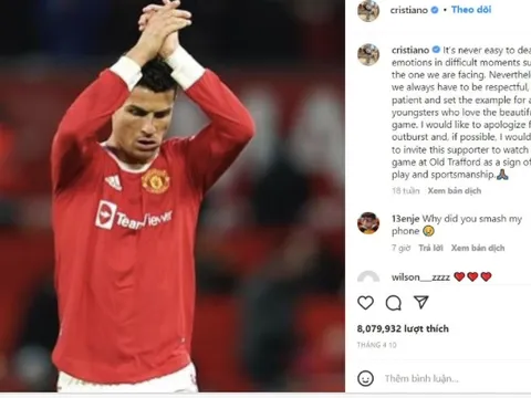 Ronaldo giải quyết xong vụ đập điện thoại của CĐV Everton