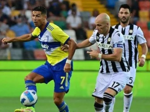 Ronaldo mất bàn thắng phút 90+4, Juventus bị Udinese cầm chân