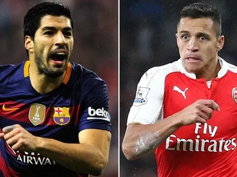 Sao Arsenal được so sánh với Sanchez, Suarez