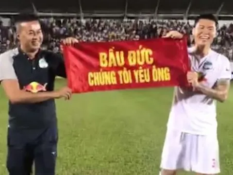 Sao HAGL gửi 1 thông điệp bất ngờ đến bầu Đức sau trận thắng CLB Hà Nội