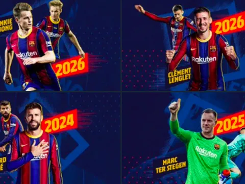 CHÍNH THỨC! Barcelona cùng lúc công bố 4 bản HĐ mới