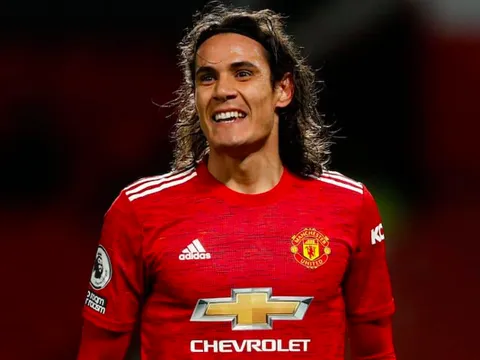 Coi như đã rõ, tương lai Cavani tại M.U được định đoạt