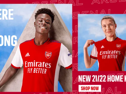 CHÍNH THỨC! Arsenal công bố áo đấu mới tuyệt đẹp