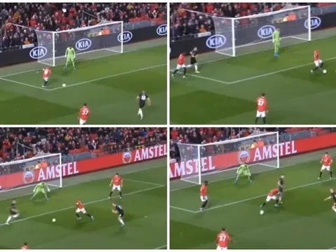 "Nghệ sỹ trẻ" tấu hài trong vòng cấm, suýt báo hại Man Utd